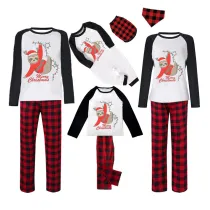 Christmas Matching Family Pajamas Merry Christmas Light Strings Sloths White Top Pajamas Set