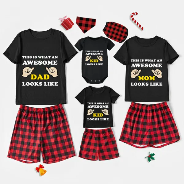 Family Matching Pajamas Exclusive Design This Is What An Awesome Black And Red Plaid Pants Pajamas Set
