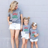 Family Matching Christmas Tops Exclusive Design Merry Christmas Antler Family Christmas T-shirt