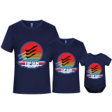 Father's Day Matching Clothing Top Father-kids Top Gun Family T-shirts