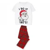 Christmas Matching Family Pajamas I Do It For HO'S Short Black Pajamas Set
