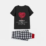Family Matching Pajamas Exclusive Design Family Over Everthing Tree Black Pajamas Set