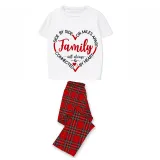 Family Matching Pajamas Exclusive Design Side By Side Or Miles Apart Family Will Always Be Connected By Heart White Short Long Pajamas Set