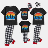 Family Matching Pajamas Exclusive Design Easily Distracted By Penguin Black Pajamas Set