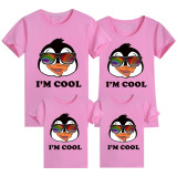 Family Matching Clothing Top Parent-kids I'm Cool Family T-shirts