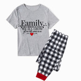Family Matching Pajamas Exclusive Design Family Like Brarches Or A Tree We All Grow Yet Our Roots Remain As One Gray Short Long Pajamas Set
