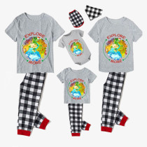 Family Matching Pajamas Exclusive Design Explore More Earth Gray Short Long Pajamas Set
