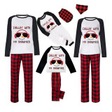 Christmas Matching Family Pajamas Chillin with Earmuffs Snowmies Plaids Pants Pajamas Set