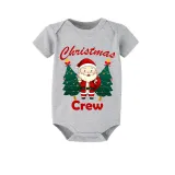Christmas Matching Family Pajamas Merry Christmas Elephant Santa Short Gray Pajamas Set
