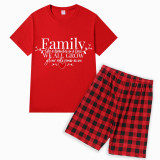 Family Matching Pajamas Exclusive Design Family Like Brarches Or A Tree We All Grow Yet Our Roots Remain As One Red Short Pajamas Set