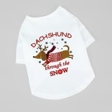 Christmas Design Dachshund Snowflake Christmas Dog Cloth with Scarf