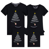 Family Matching Christmas Tops Exclusive Design Luminous Santa Fireworks Family Christmas T-shirt