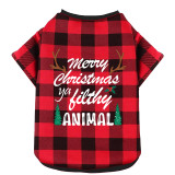 Christmas Design Merry Christmas Antler Dog Cloth with Scarf