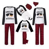Christmas Matching Family Pajamas Chillin with My Snowmies Plaids Pants Pajamas Set