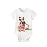 Christmas Matching Family Pajamas Dachshund Merry Christmas Short Sleeve Pajamas Set