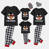 Family Matching Pajamas Exclusive Design I'm Cool Black Pajamas Set