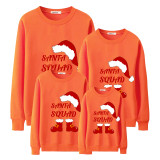Family Matching Christmas Tops Exclusive Design Santa Squad Xmas Hat Family Christmas Sweatshirt