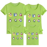 Family Matching Clothing Top Parent-kids Cute Penguins Family T-shirts
