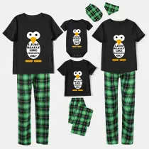 Family Matching Pajamas Exclusive Design I Just Really Like Penguins Ok Black Pajamas Set