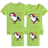 Family Matching Clothing Top Parent-kids I Can Fly Family T-shirts