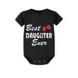 Family Matching Pajamas Exclusive Design Best One Ever Black Pajamas Set