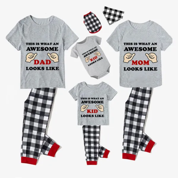 Family Matching Pajamas Exclusive Design This Is What An Awesome Gray Short Long Pajamas Set