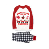 Christmas Matching Family Pajamas Christmas Gnomies Plaids Pants Pajamas Set