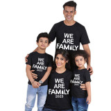 Family Matching Christmas Tops Exclusive Design Luminous 2023 We are Family Family Christmas T-shirt