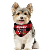 4 Pieces Merry Christmas Y'all Design Pet Scarf Dog Bandanas