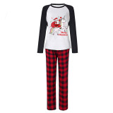 Christmas Matching Family Pajamas Merry Christmas Unicorn Santra Plaids Pants Pajamas Set