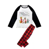 Christmas Matching Family Pajamas Singing Cat Pet Merry Christmas Long Sleeve Pajamas Set