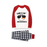 Christmas Matching Family Pajamas Chillin with My Snowmies Plaids Pants Pajamas Set