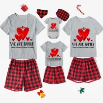 Family Matching Pajamas Exclusive Design Family Name Custom White Short Pajamas Set