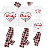 Family Matching Pajamas Exclusive Design Side By Side Or Miles Apart Family Will Always Be Connected By Heart White Short Long Pajamas Set