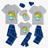 Family Matching Pajamas Exclusive Design Explore More Earth Blue Plaid Pants Pajamas Set