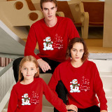 Family Matching Christmas Tops Exclusive Design Let It Snow Snowman Family Christmas Sweatshirt