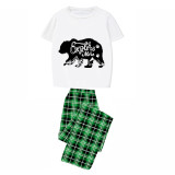 Family Matching Pajamas Exclusive Design Explore More Bear Green Plaid Pants Pajamas Set