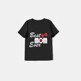 Family Matching Pajamas Exclusive Design Best One Ever Black And Red Plaid Pants Pajamas Set
