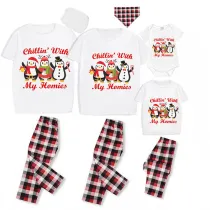 Christmas Matching Family Pajamas Chillin With My Homies White Short Pajamas Set