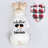 Christmas Design Chillin Snowimes Christmas Dog Cloth with Scarf