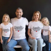 Family Matching Clothing Top Parent-kids Family Like Brarches Or A Tree We All Grow Yet Our Roots Remain As One Family T-shirts