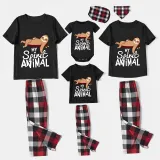 Family Matching Pajamas Exclusive Design My Spirit Animal Black Pajamas Set