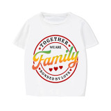 Family Matching Pajamas Exclusive Design Together We Are Family Bonded By Love White Short Pajamas Set