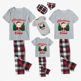 Christmas Matching Family Pajamas Merry Christmas Elephant Santa Short Gray Pajamas Set