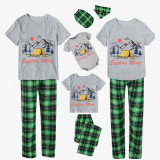 Family Matching Pajamas Exclusive Design Explore More Camping Green Plaid Pants Pajamas Set