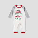 Christmas Matching Family Pajamas Dear Santa They Are Naughty Ones Plaids Pants Pajamas Set