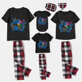 Family Matching Pajamas Exclusive Design Together We Are Family Black Pajamas Set