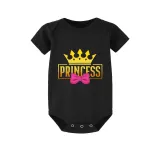 Family Matching Pajamas Exclusive Design King Prince Princess Queen Black And Red Plaid Pants Pajamas Set