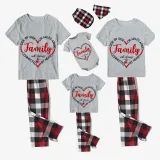 Family Matching Pajamas Exclusive Design Side By Side Or Miles Apart Family Will Always Be Connected By Heart Gray Short Long Pajamas Set