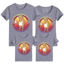 Family Matching Clothing Top Parent-kids 100% Lazy As Slow As Possible Family T-shirts